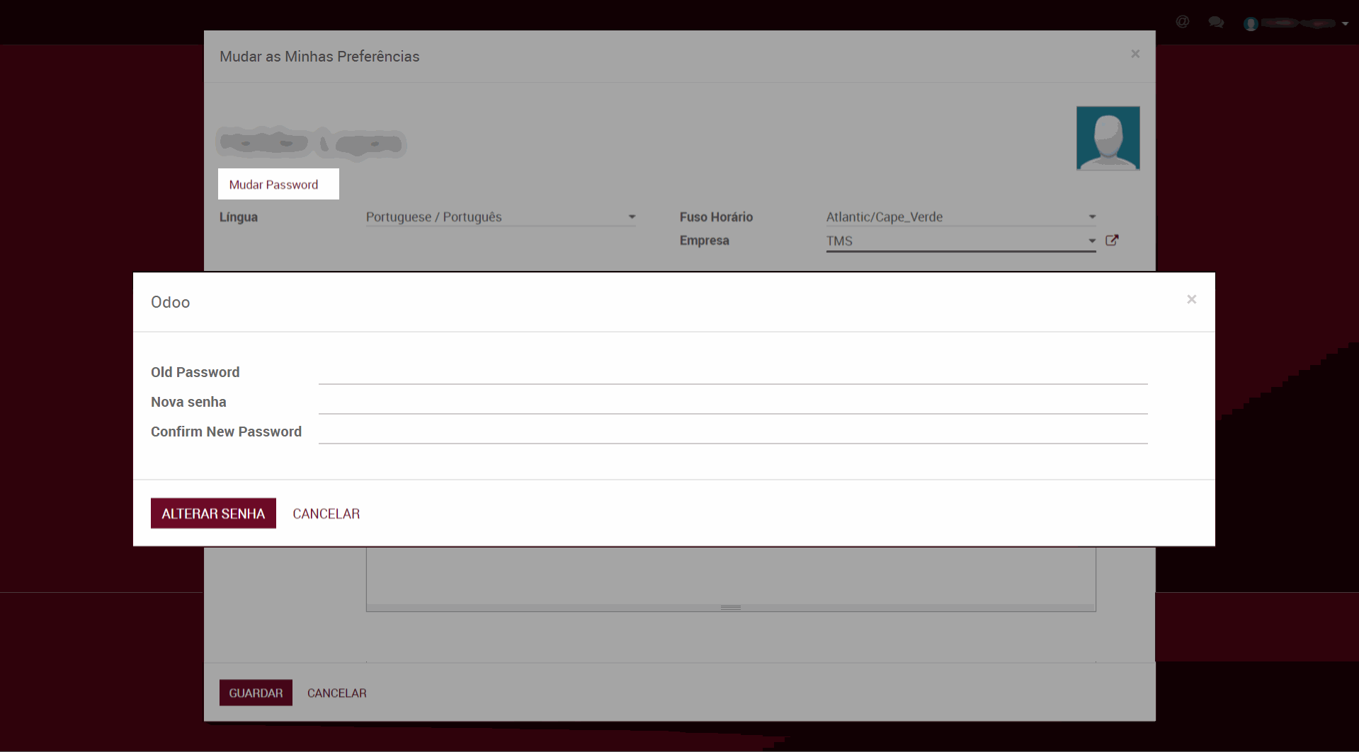 Odoo image and text block